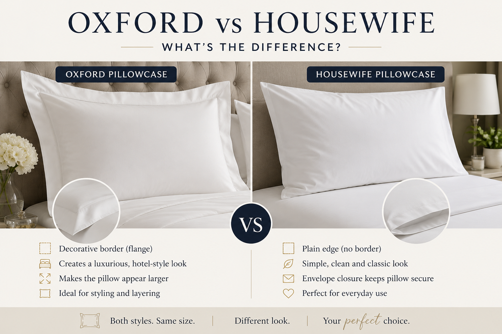 Oxford vs Housewife silk pillowcase