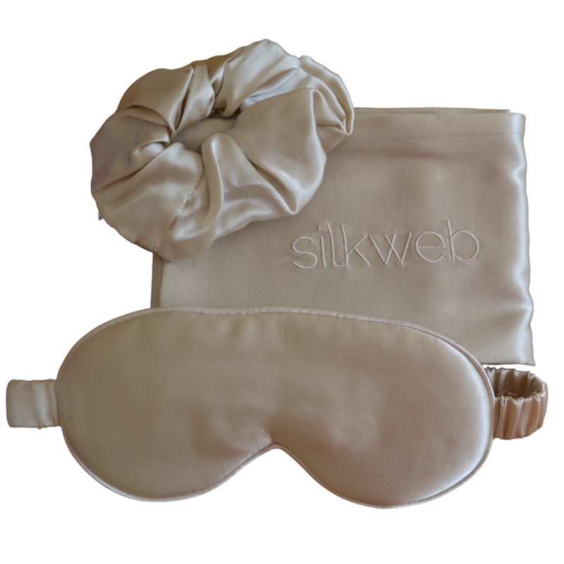 Champagne Silk Sleep Gift Set
