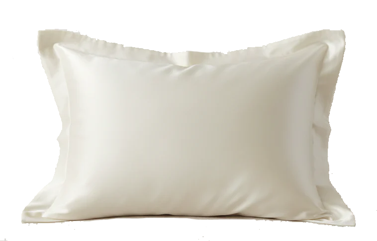 22 momme Ivory Silk Pillow Case Oxford Style