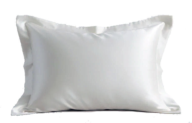 22 momme White Silk Pillow Case Oxford Style