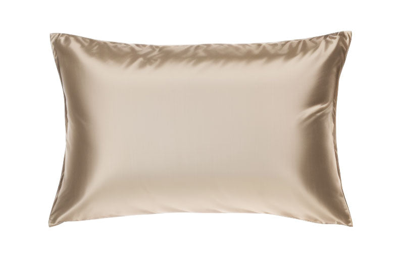 Nougat silk pillow case housewife style